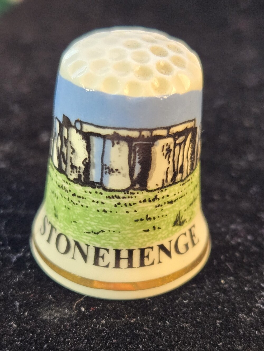 English Heritage Stonehenge Porcelain Thimble
